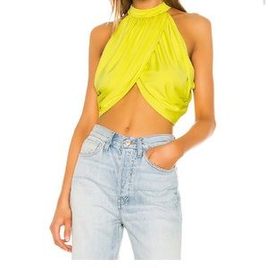 COPY - Nwt Superdown Emani wrap crop top